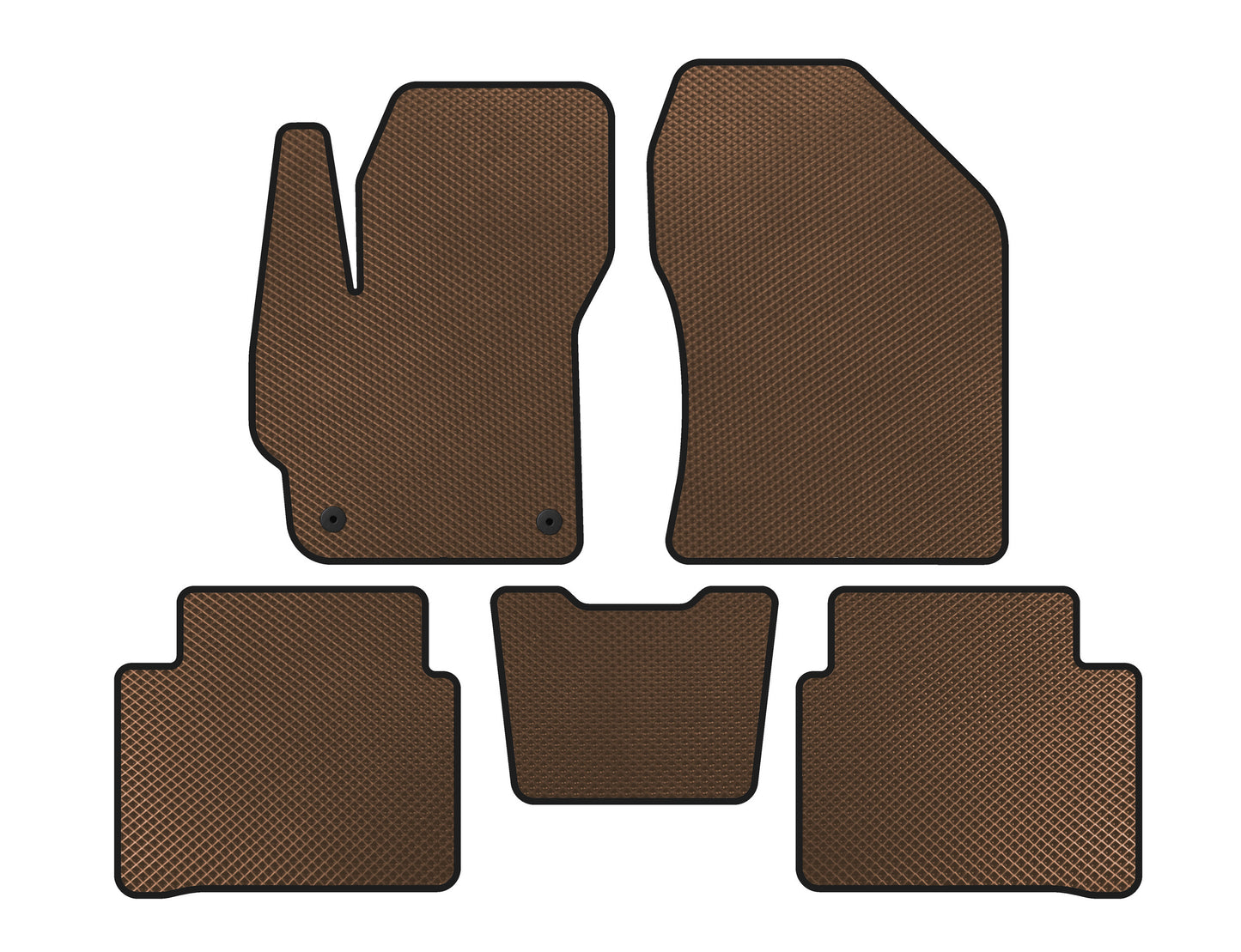 EVA Floor Mats (SD, Brown) for Toyota Corolla 2019- - image 1