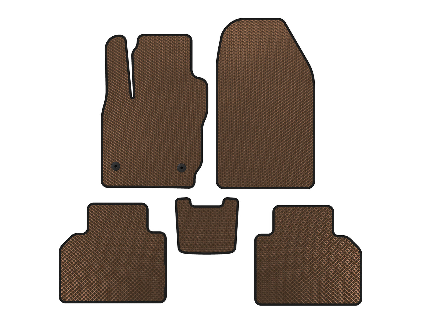 EVA Floor Mats (Brown) for Ford Courier 2014-2023 - image 1