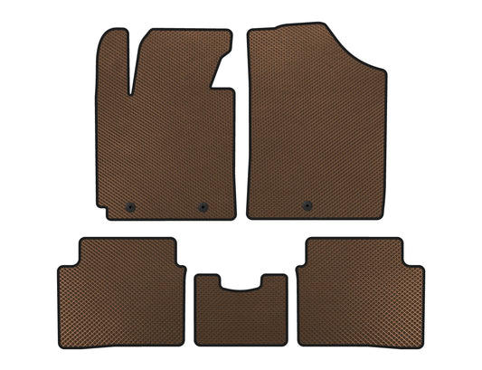 EVA Floor Mats (Brown) for Hyundai Veloster 2011-2017 - image 1