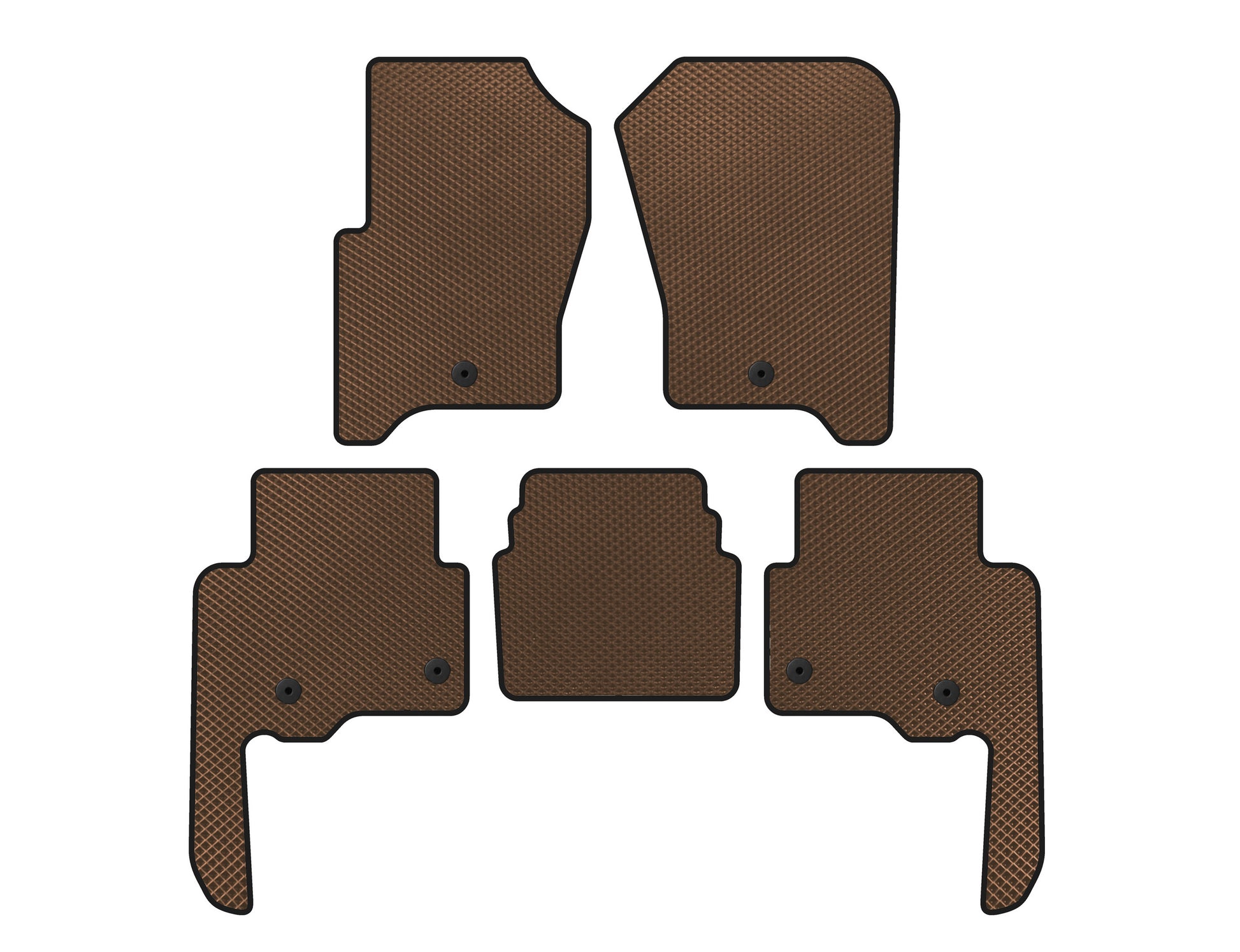 EVA Floor Mats (Brown) for Land Rover Discovery IV 2009-2017 - image 1