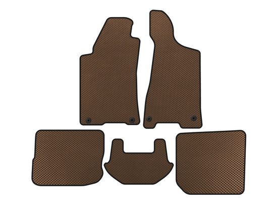 EVA Floor Mats (1991-1996, SD, Brown) for Audi 80/90 1987-1996 - image 1