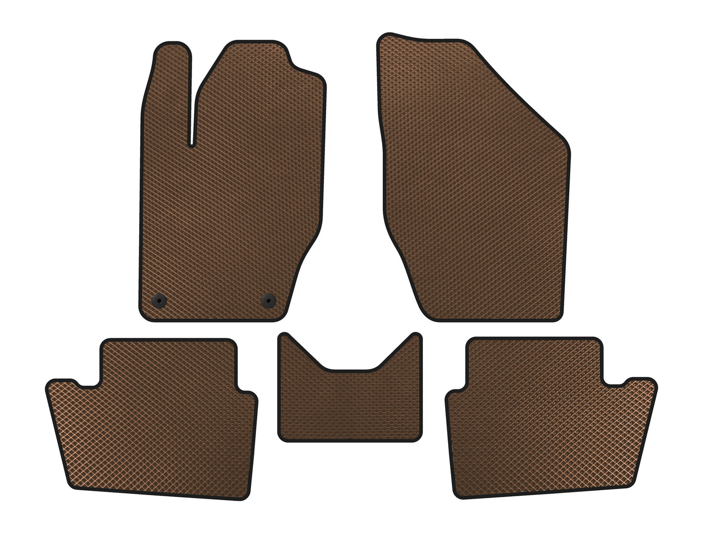 EVA Floor Mats (Brown) for Peugeot 408 2010-2018 - image 1