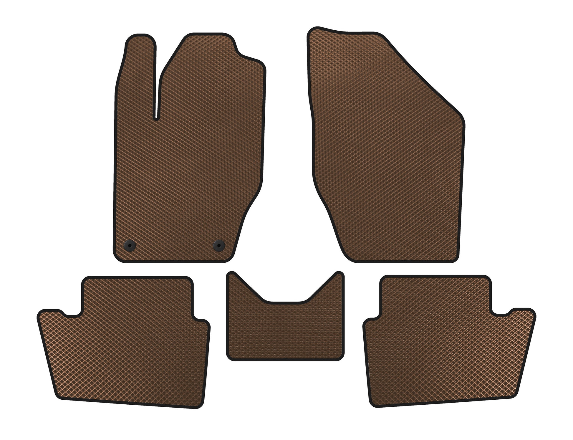 EVA Floor Mats (Brown) for Peugeot 408 2010-2018 - image 1
