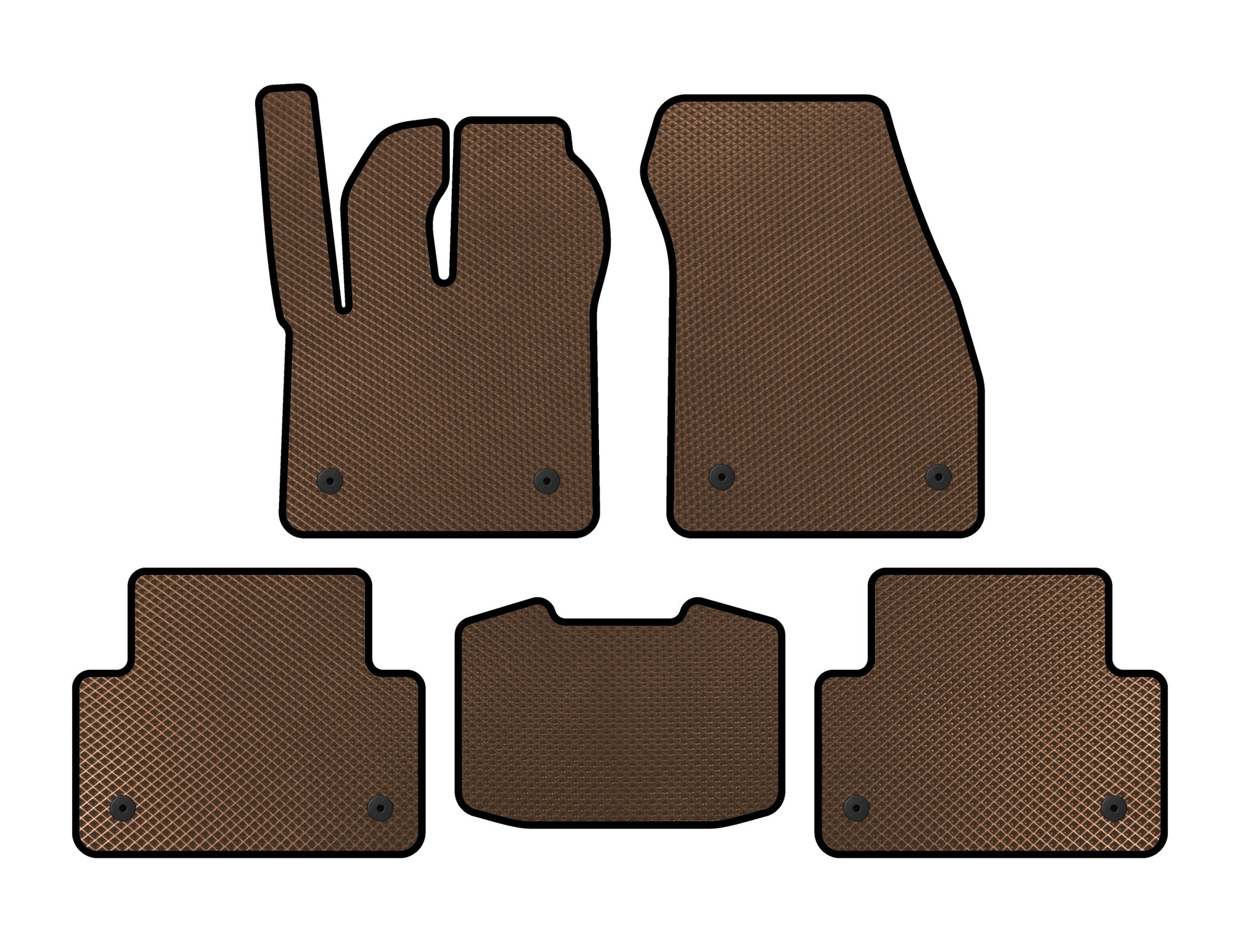 EVA Floor Mats (Brown) for Range Rover Evoque 2018- - image 1