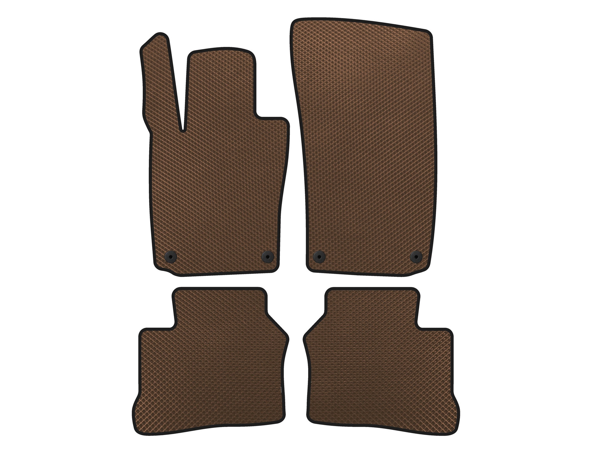 EVA Floor Mats (2009-2013, Coupe, 4-Door, Brown) for Porsche Panamera 2009-2016 - image 1