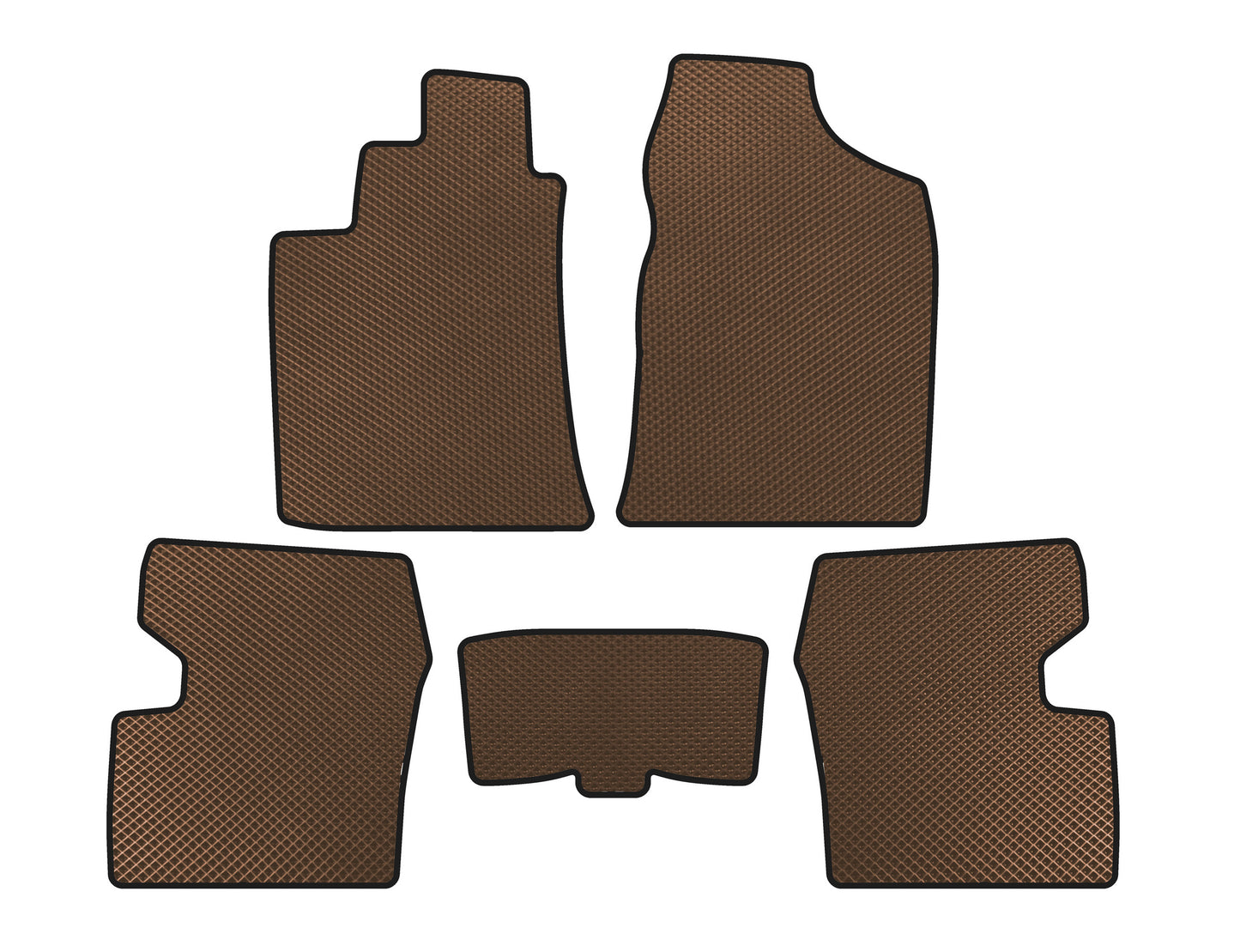 EVA Floor Mats (SD, Brown) for Lifan 620 Solano 2007- - image 1