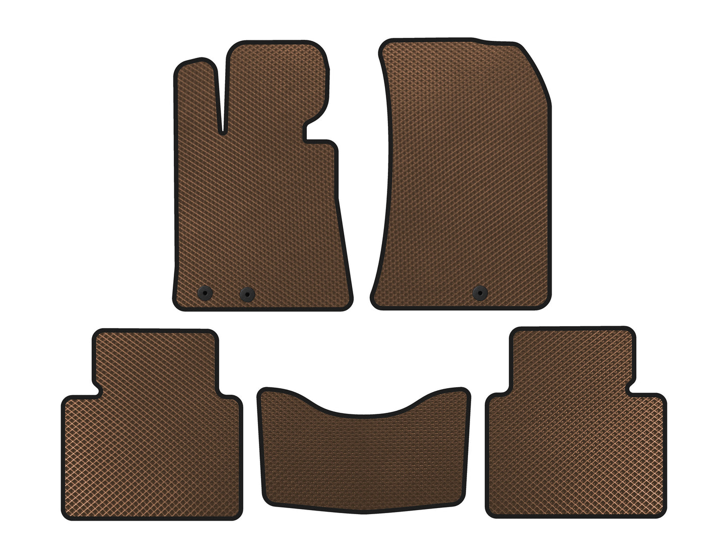 EVA Floor Mats (Brown) for Hyundai Genesis BH 2008-2013 - image 1