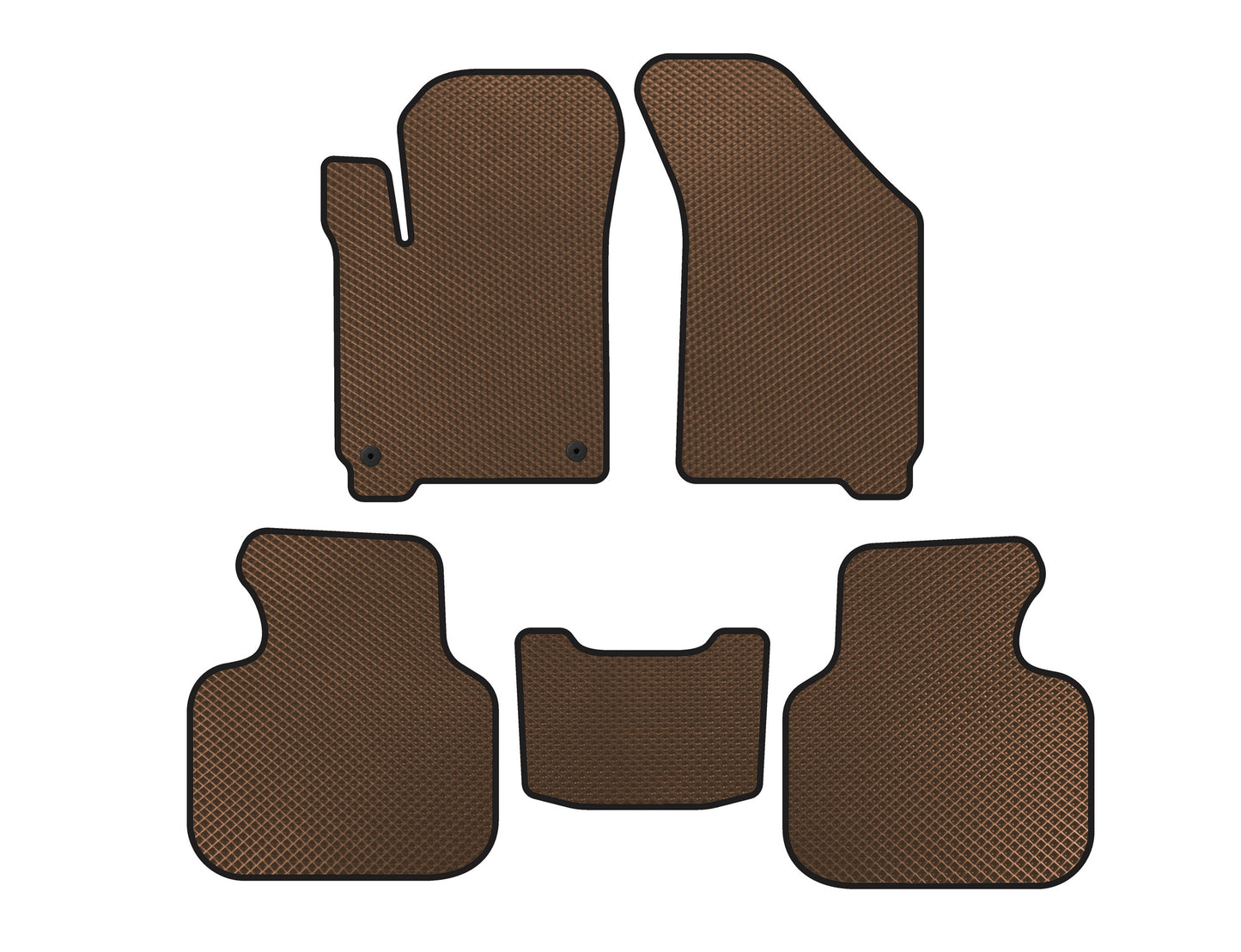 EVA Floor Mats (2008-2011, Brown) for Dodge Journey 2008-2020 - image 1