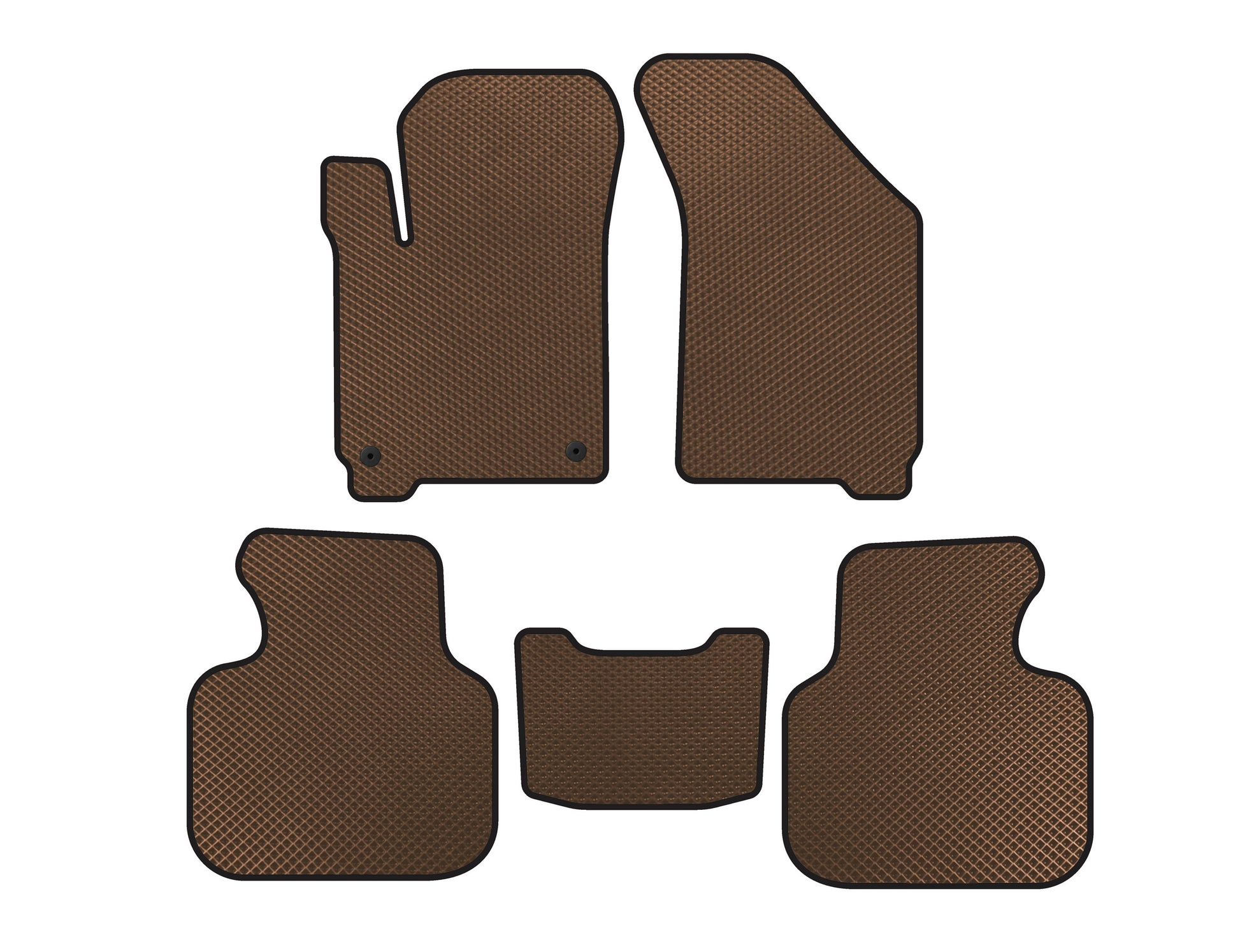 EVA Floor Mats (2008-2011, Brown) for Dodge Journey 2008-2020 - image 1
