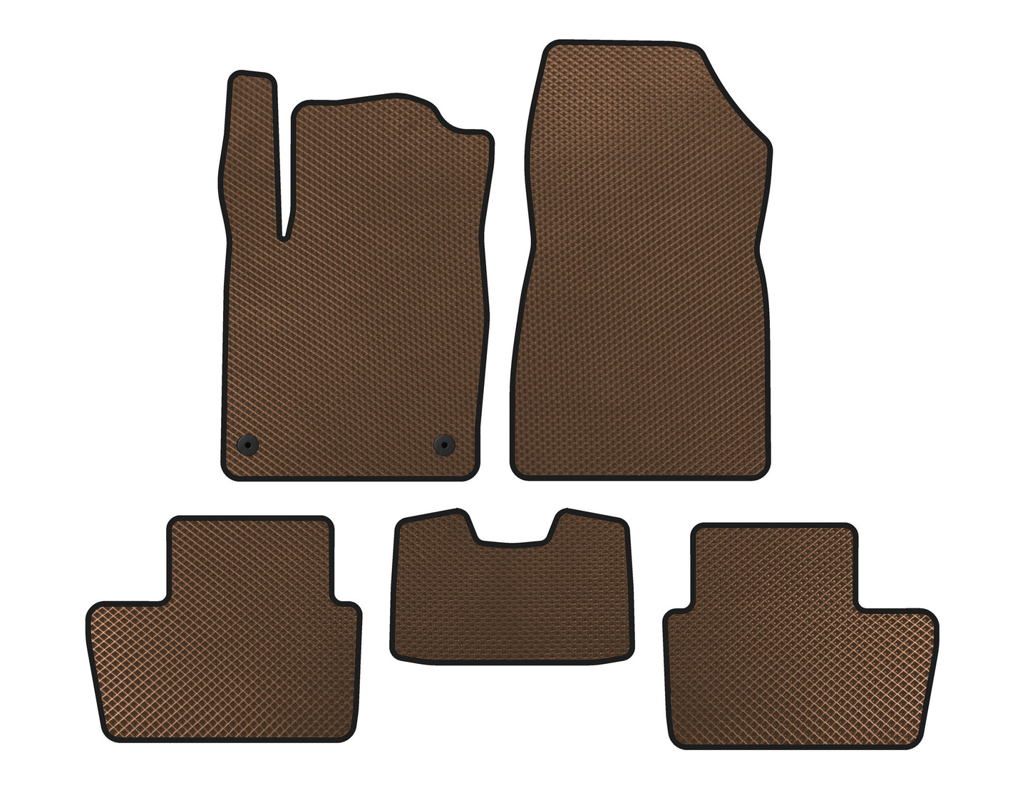 EVA Floor Mats (Brown) for Nissan Juke 2020- - image 1