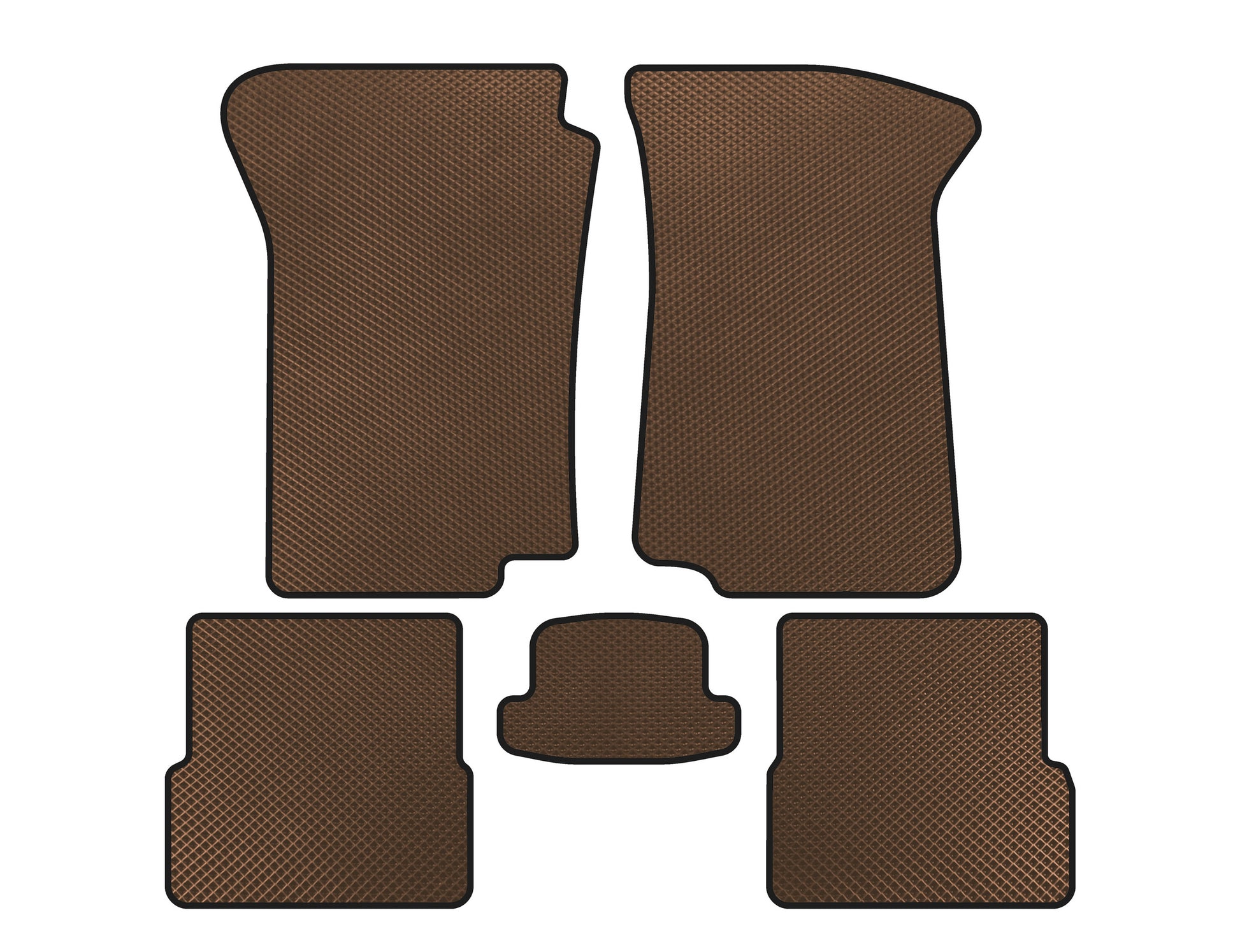 EVA Floor Mats (Brown) for Volkswagen Golf 2 1983-1992 - image 1