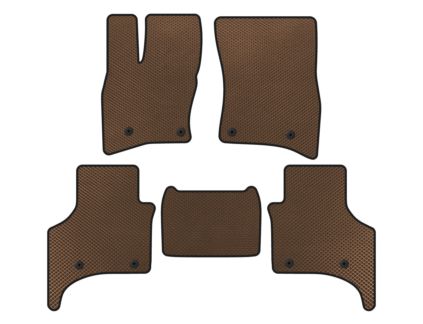 EVA Floor Mats (5-Door, Brown) for Land Rover Defender 2019- - image 1