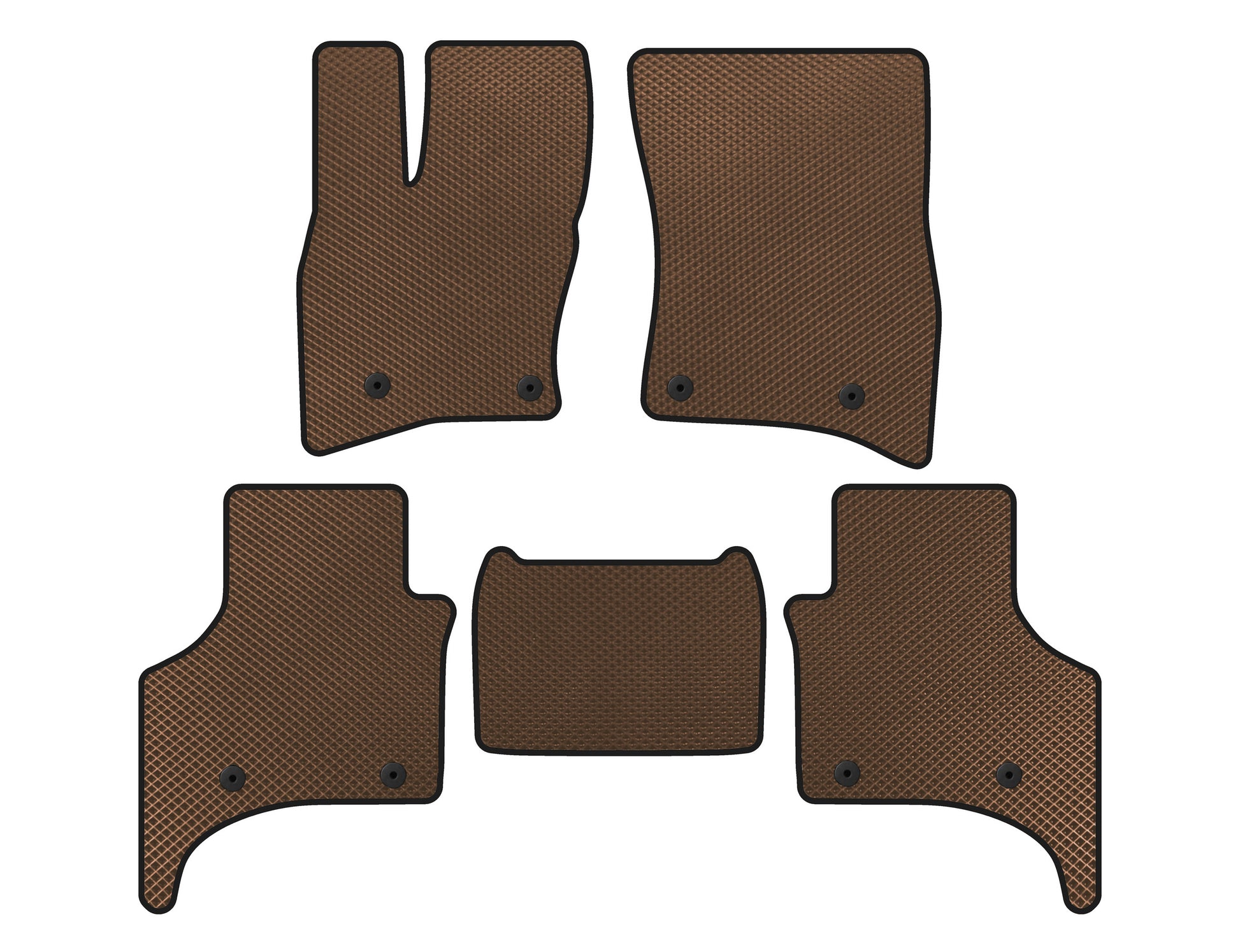 EVA Floor Mats (5-Door, Brown) for Land Rover Defender 2019- - image 1
