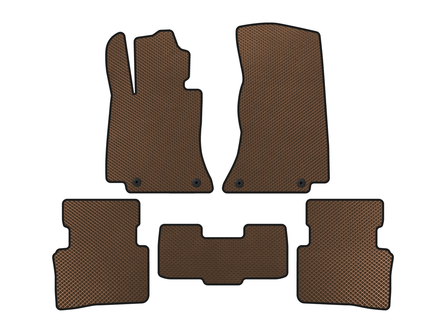 EVA Floor Mats (SD, Brown) for Mercedes C-class W206 2022- - image 1