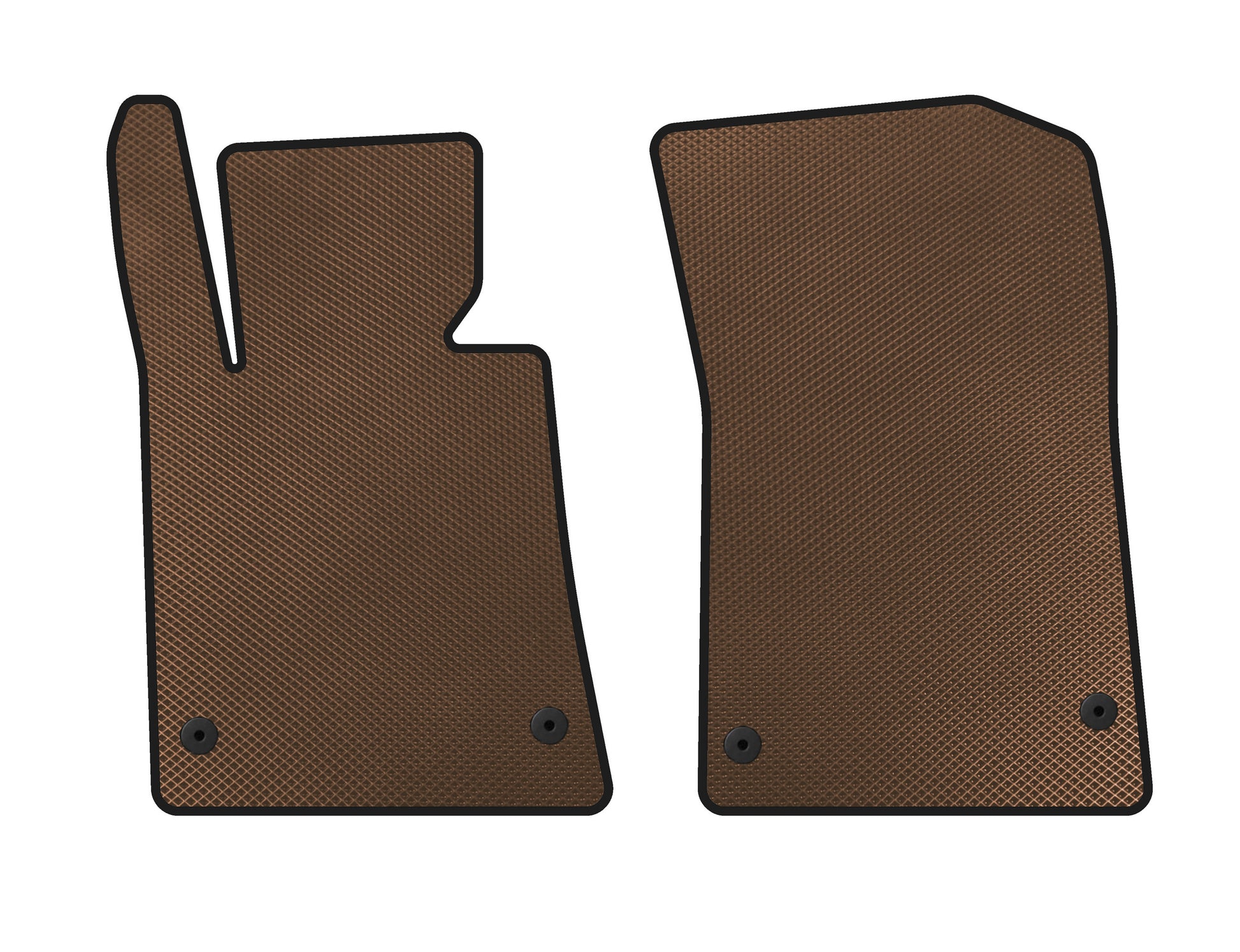 EVA Floor Mats (Roadster, Brown) for Mercedes SLK R172 2011-2016 - image 1