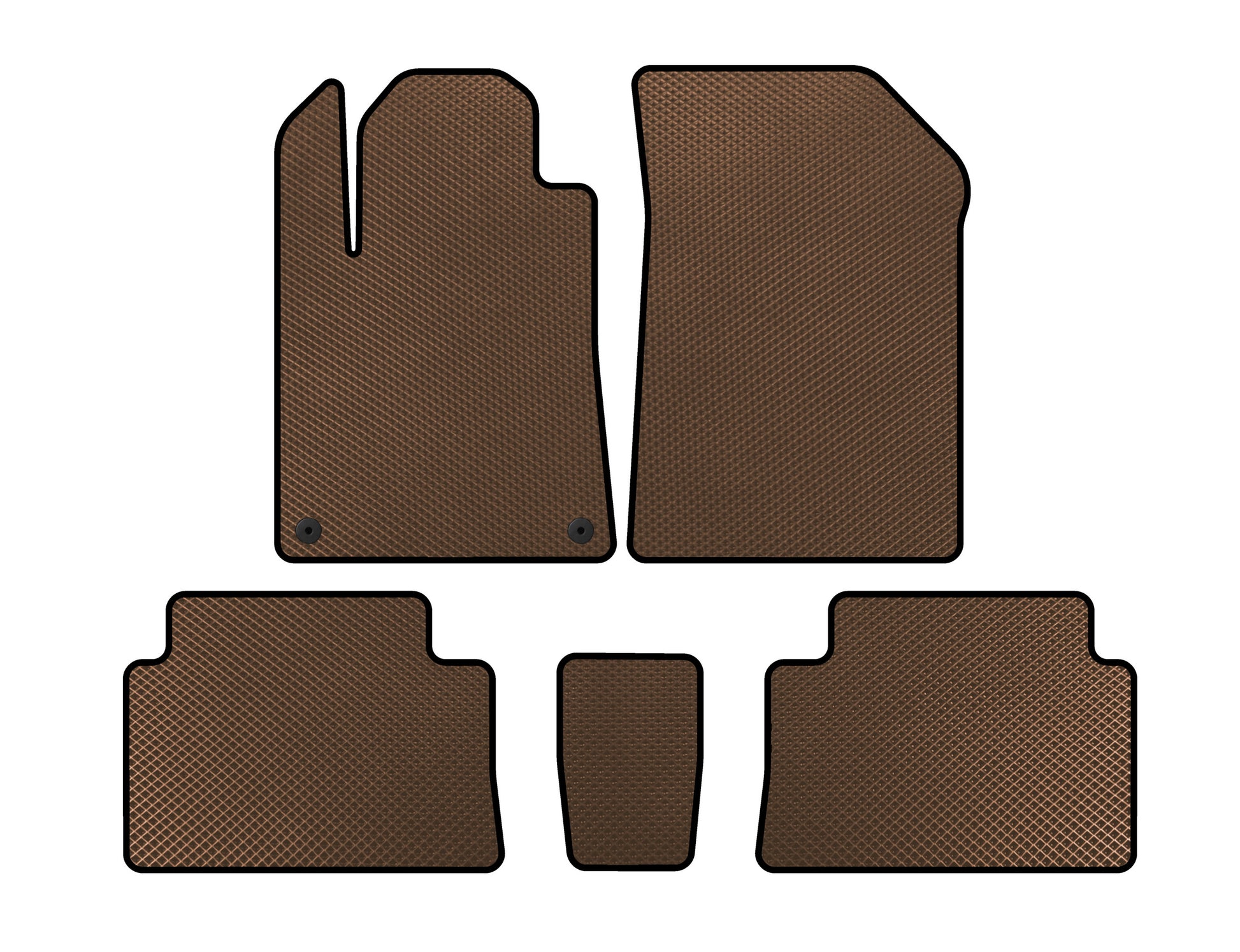 EVA Floor Mats (Brown) for Citroen C-5 2001-2008 - image 1