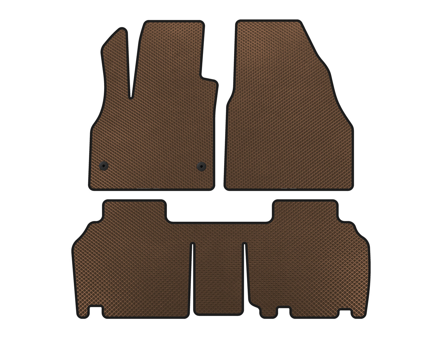 EVA Floor Mats (2 Rows, 5-Door/7-Seater, Brown) for Renault Kangoo 2008-2020 - image 1