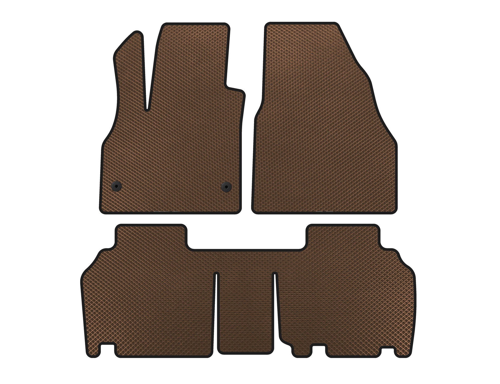 EVA Floor Mats (2 Rows, 5-Door/7-Seater, Brown) for Renault Kangoo 2008-2020 - image 1