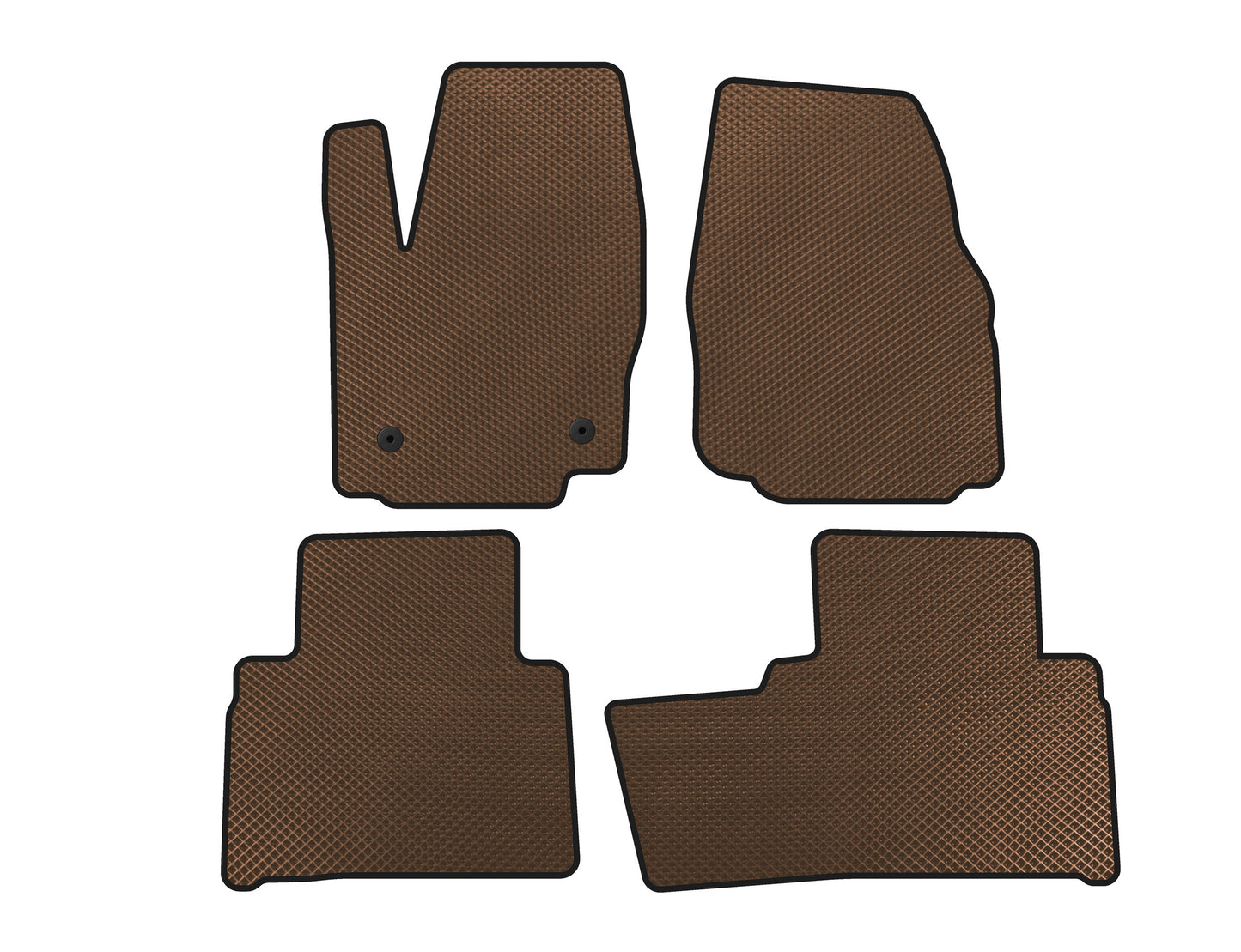 EVA Floor Mats (2 Rows, Brown) for Ford Galaxy 2007-2015 - image 1