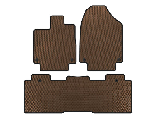 EVA Floor Mats (2 Rows, Brown) for Honda Odyssey 2017– - image 1
