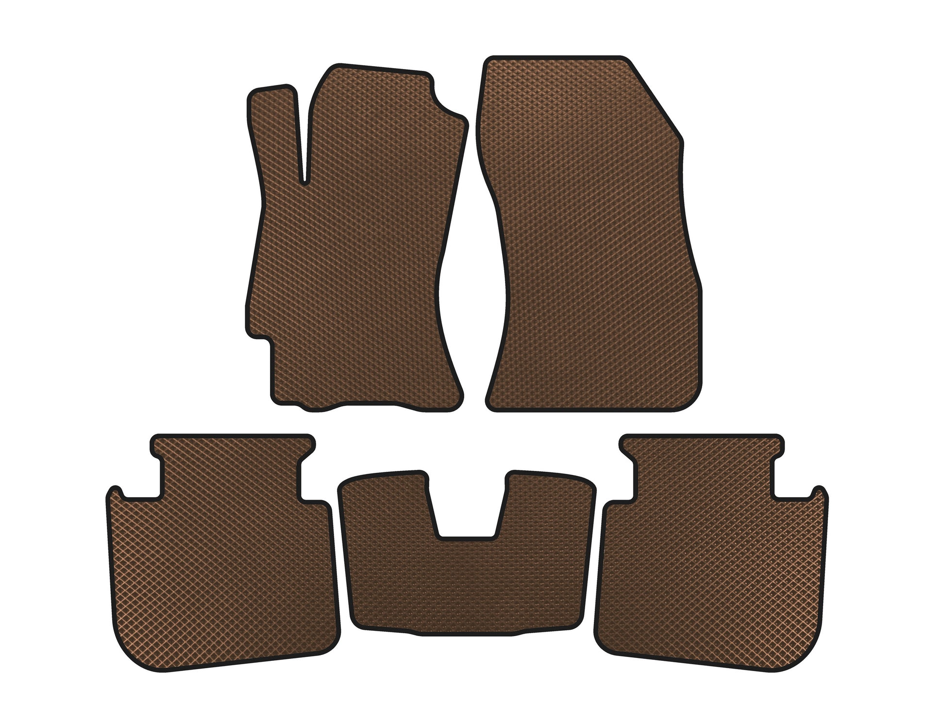 EVA Floor Mats (2009-2013, SD, Brown) for Subaru Legacy 2009-2014 - image 1