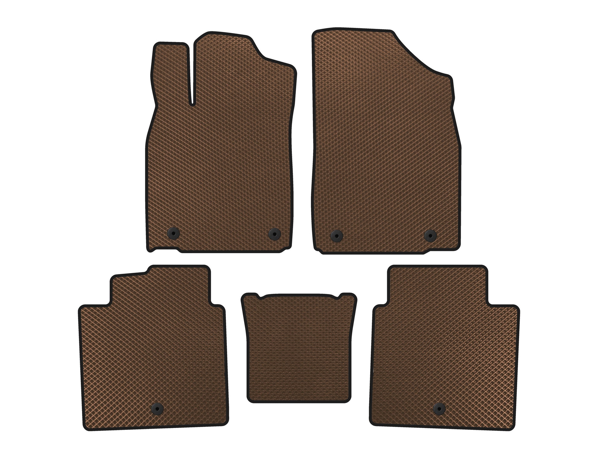 EVA Floor Mats (2012-2015, SD, Brown) for Lexus ES 2012-2018 - image 1