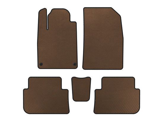 EVA Floor Mats (SD, Brown) for Peugeot 407 2004-2011 - image 1