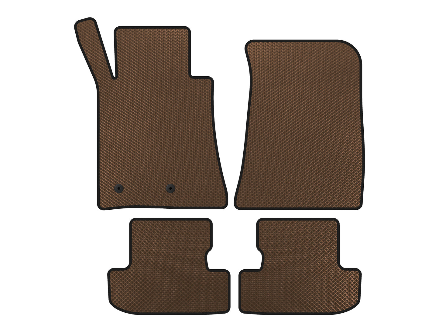 EVA Floor Mats (Coupe, Brown) for Ford Mustang 2015-2023 - image 1