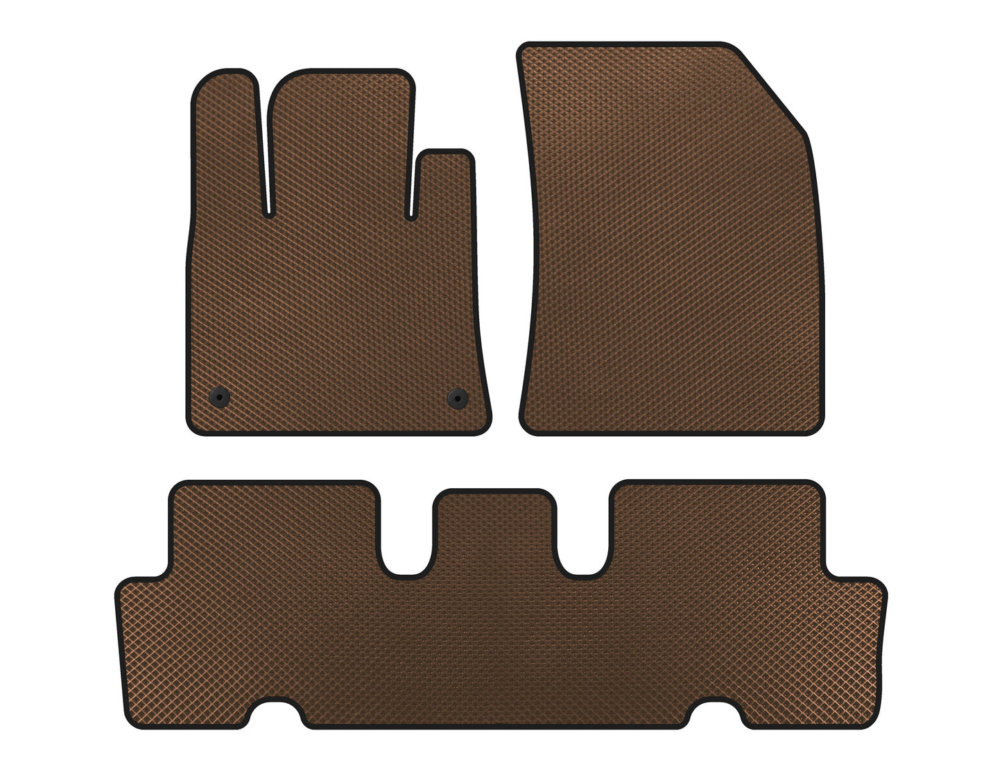 EVA Floor Mats V1 (2 Rows, Brown) for Citroen C-4 Picasso 2013-2022 - image 1