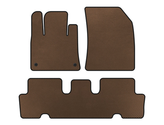 EVA Floor Mats V1 (2 Rows, Brown) for Citroen C-4 Picasso 2013-2022 - image 1