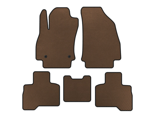 EVA Floor Mats (For Qubo 2008-2016, Brown) for Fiat Fiorino/Qubo 2008-2024 - image 1