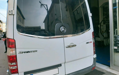 Rear window trim Carmos (2 pcs, stainless steel) for Mercedes Sprinter W906 2006-2018 - image 3