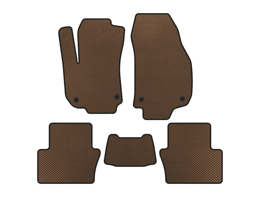EVA Floor Mats (2 Rows, Brown) for Opel Zafira B 2005-2011 - image 1