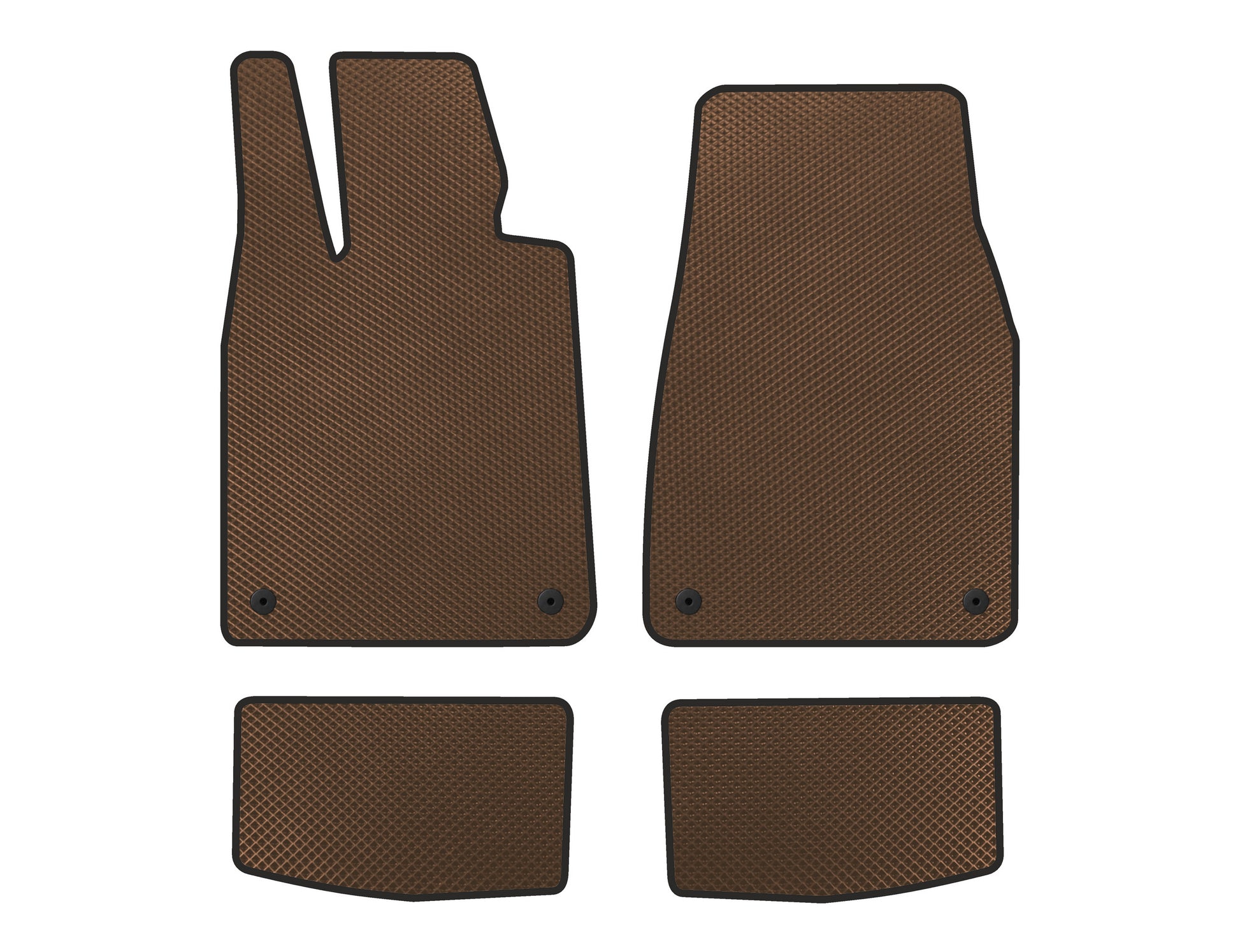 EVA Floor Mats (2021-, Brown) for Porsche Taycan 2019- - image 1