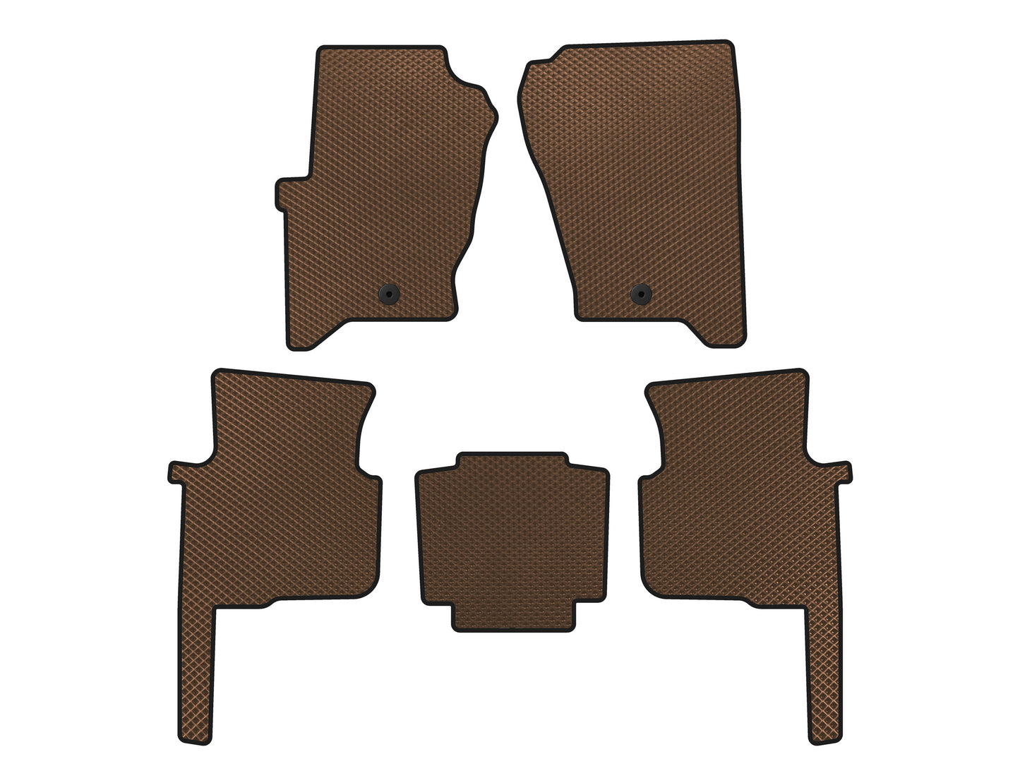 EVA Floor Mats (Brown) for Land Rover Discovery III 2004-2009 - image 1