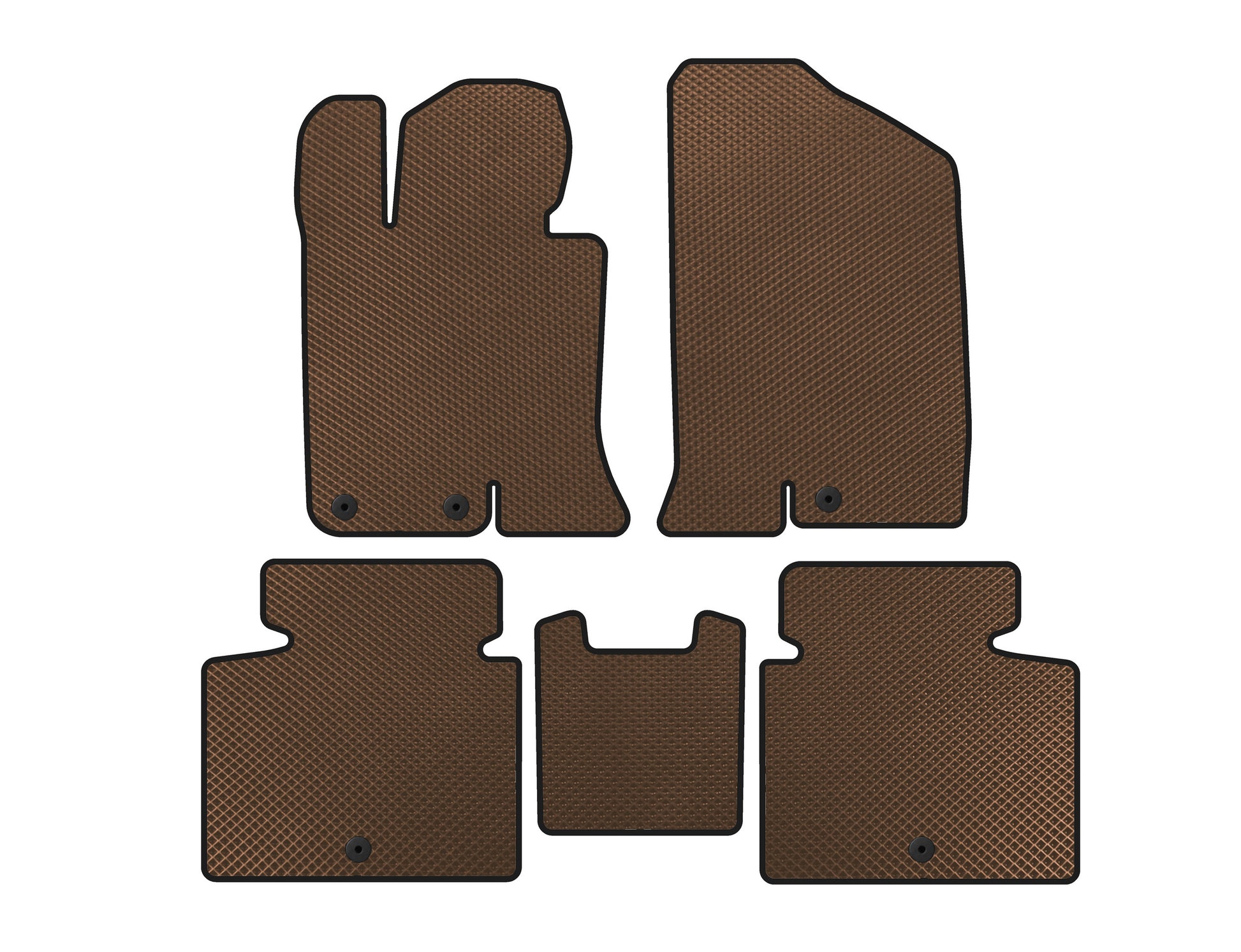 EVA Floor Mats V-2 (SD, Brown) for Kia Optima 2010-2016 - image 1