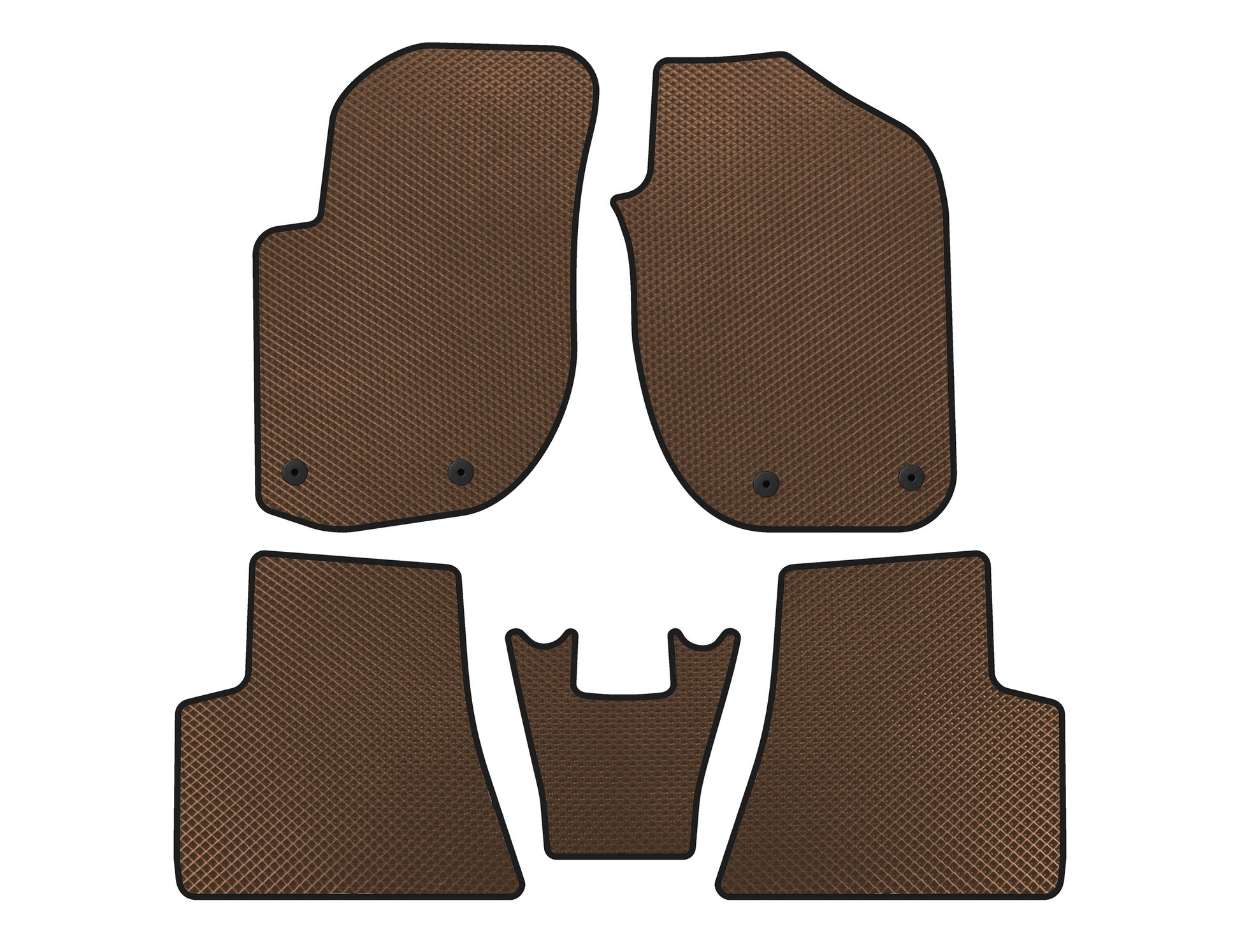 EVA Floor Mats (Brown) for Land Rover Freelander I 1997-2006 - image 1