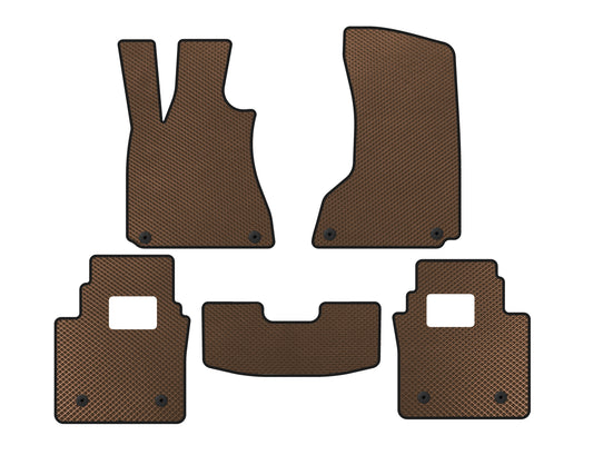 EVA Floor Mats (SD, Brown) for Maserati Quattroporte 2013-2023 - image 1