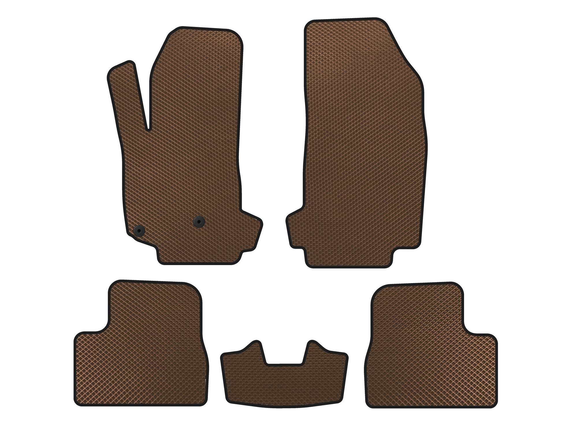EVA Floor Mats V-2 (Brown) for Citroen DS-3 2009-2016 - image 1
