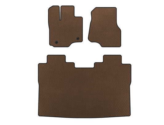 EVA Floor Mats (Raptor, Brown) for Ford F-150 2014-2021 - image 1