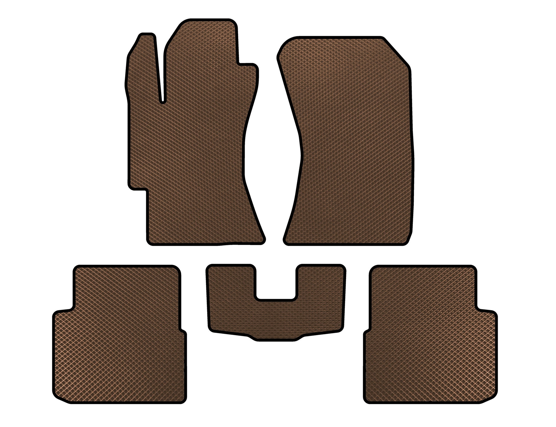 EVA Floor Mats (HB, Brown) for Subaru Impreza 2007-2011 - image 1