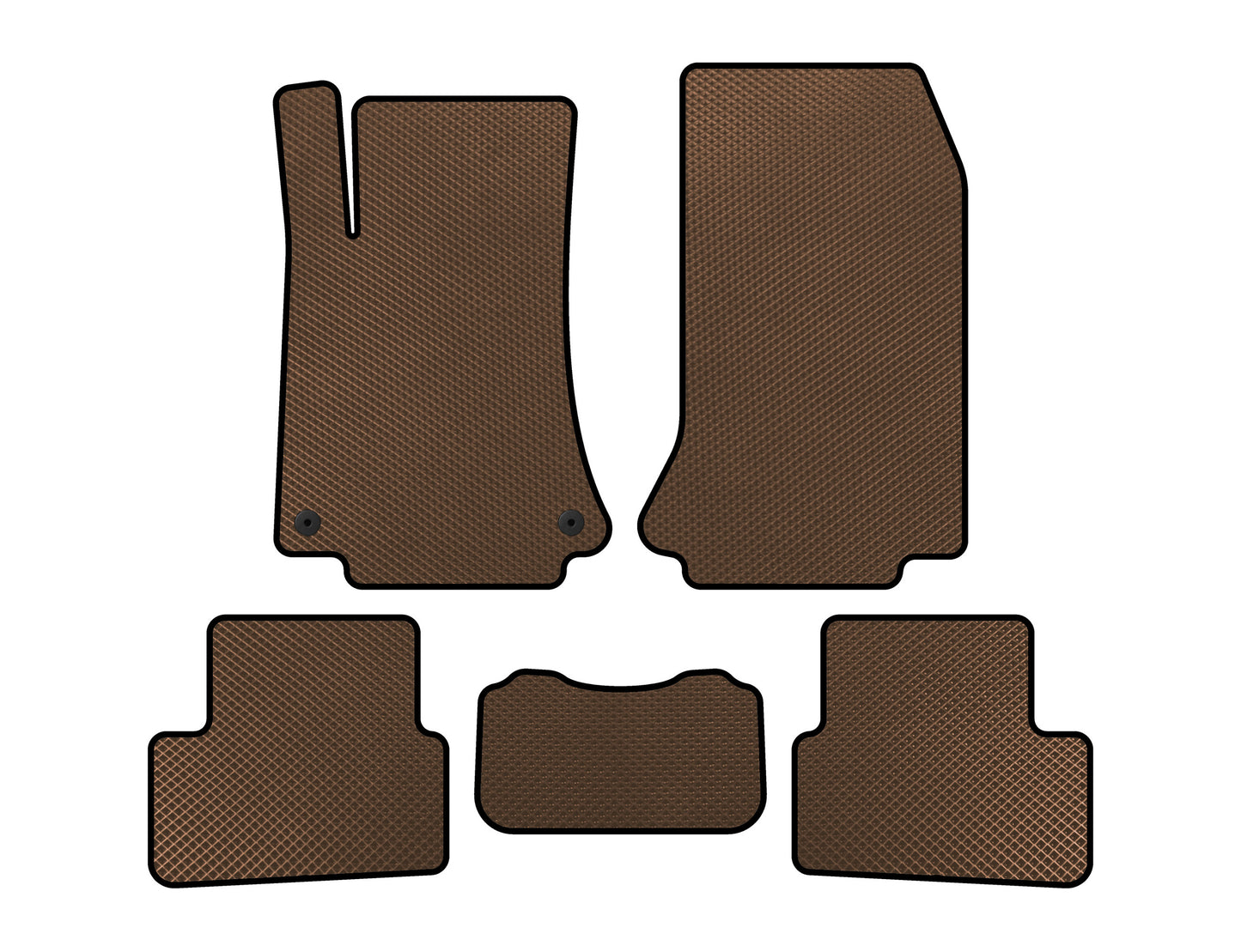 EVA Floor Mats (Brown) for Mercedes A-сlass W176 2012-2018 - image 1