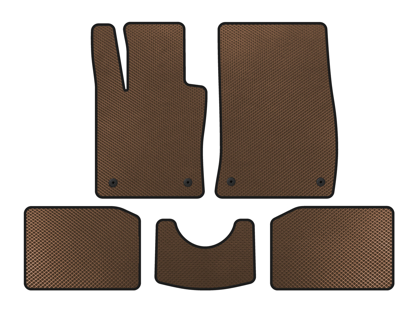 EVA Floor Mats (SD Trim, Brown) for Mini Countryman R60 2010-2017 - image 1
