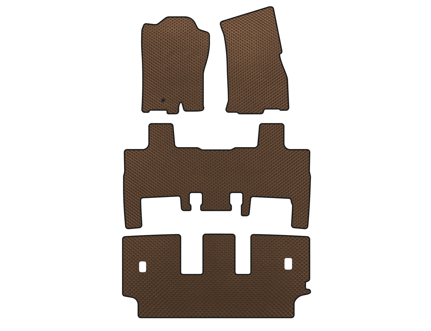 EVA Floor Mats (2007-2014, Brown) for Ford Expedition 2007-2017 - image 1