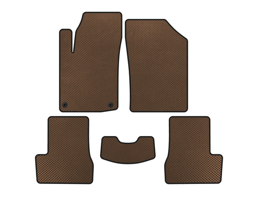 EVA Floor Mats (HB, Brown) for Citroen C-3 2009-2016 - image 1
