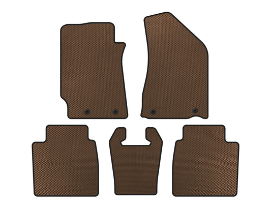 EVA Floor Mats (SD, Brown) for Geely Emgrand EC8 - image 1