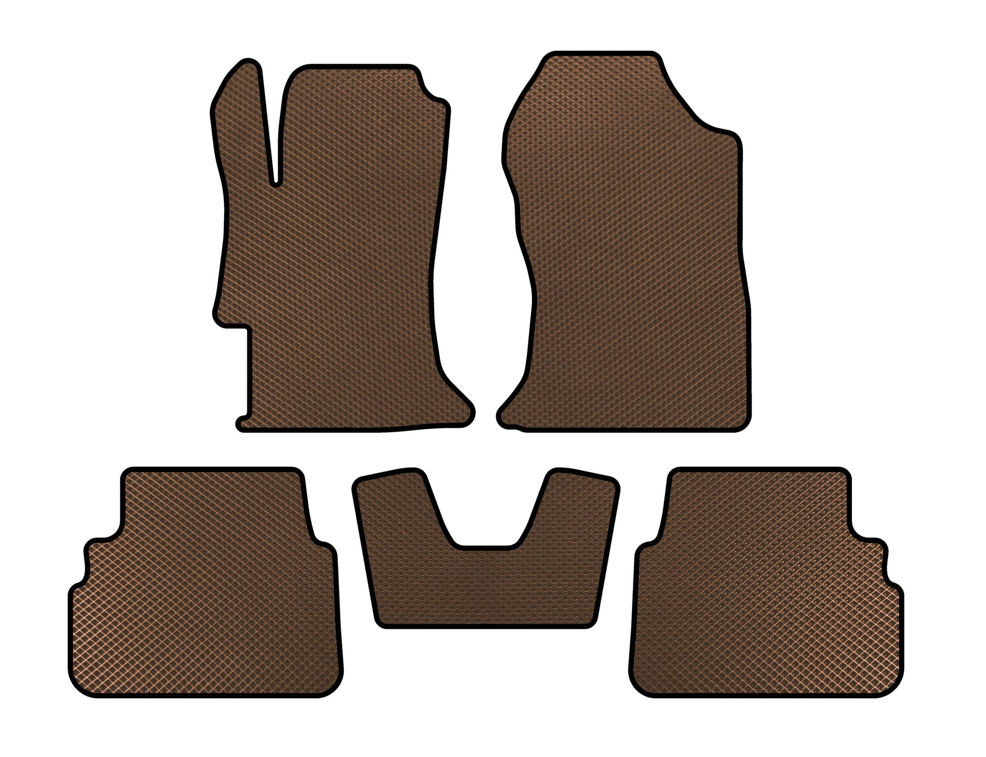 EVA Floor Mats V1 (Brown) for Subaru XV 2017-2023 - image 1