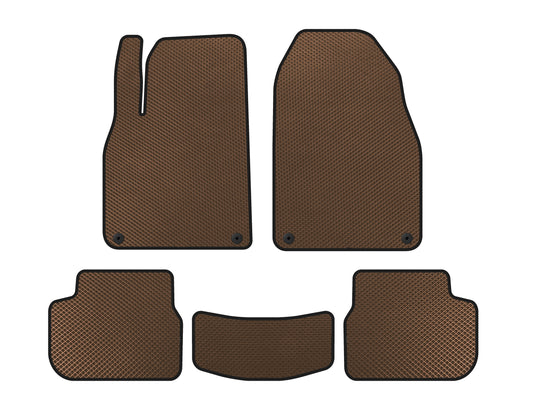 EVA Floor Mats (Brown) for Saab 9-3 2002-2014 - image 1