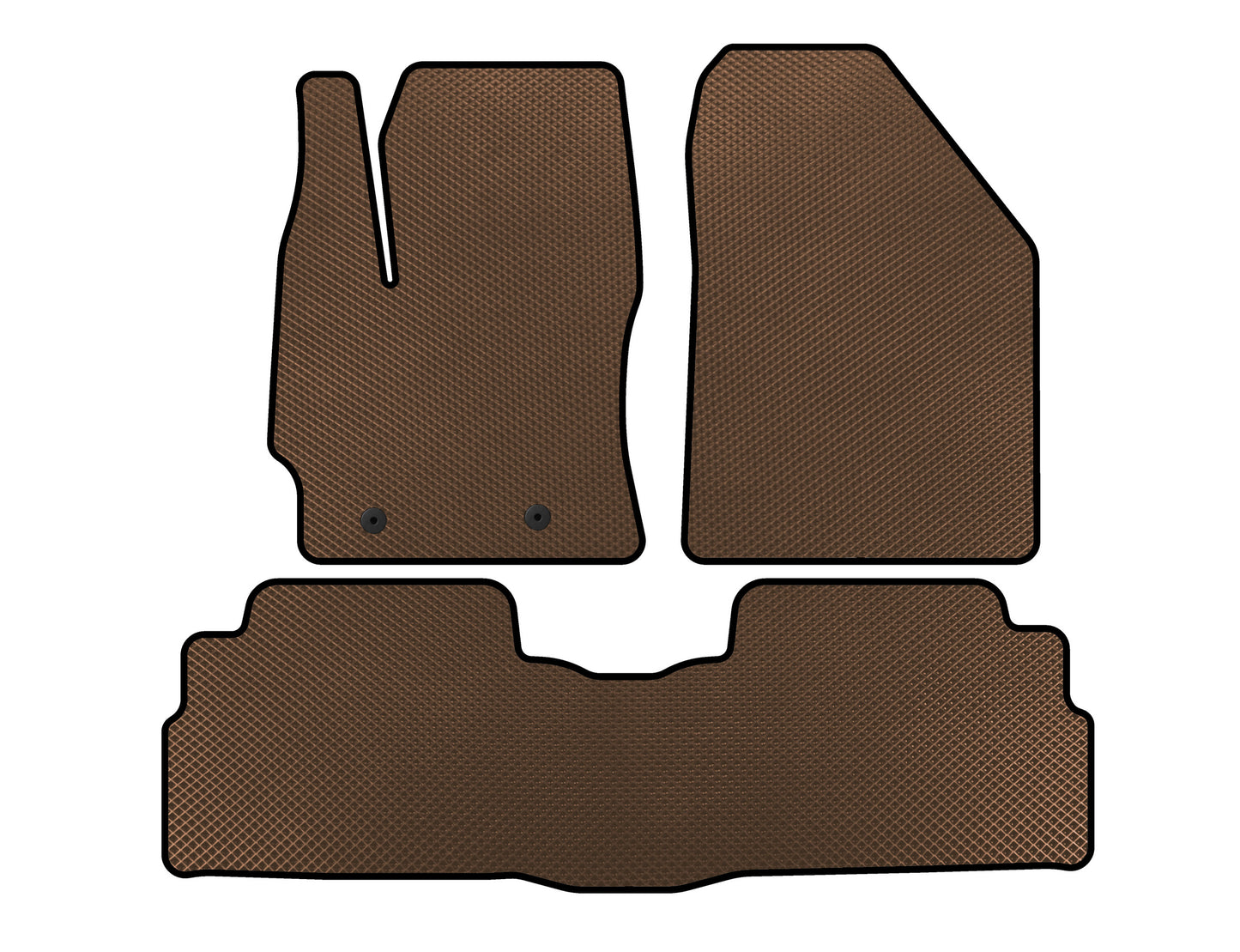 EVA Floor Mats (2 Rows, 7-Seater, Brown) for Toyota Verso 2009–2018 - image 1