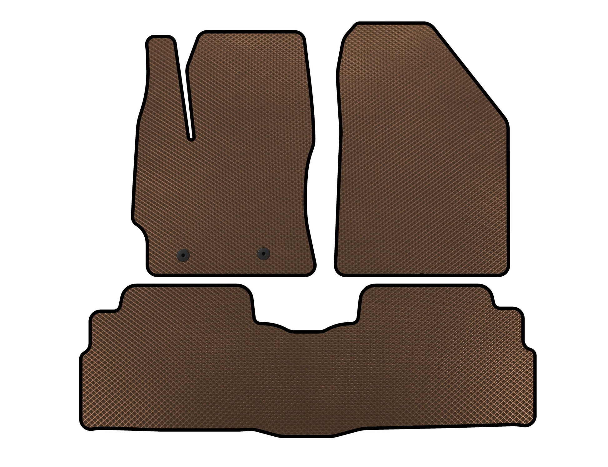 EVA Floor Mats (2 Rows, 7-Seater, Brown) for Toyota Verso 2009–2018 - image 1